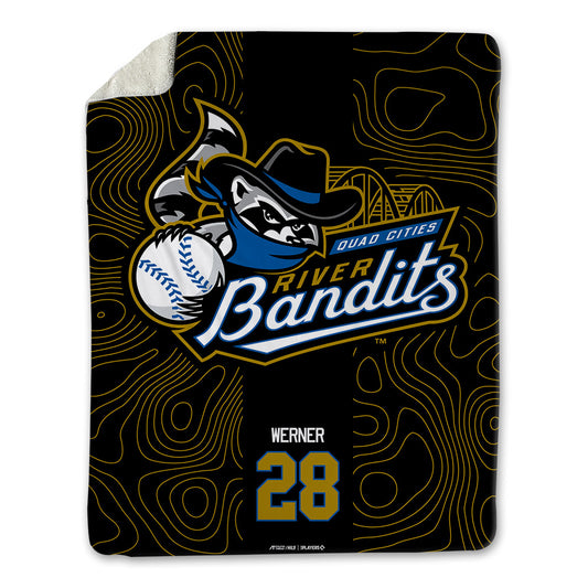 QC River Bandits - MILB Baseball : Trevor Werner - Blanket-0