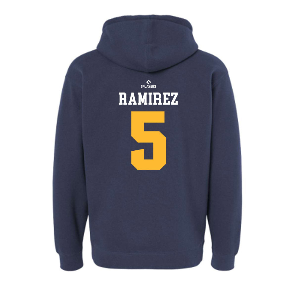 Rancho Cucamonga Quakes - MILB Baseball : Lucas Ramirez - Hooded Pullover Sweatshirt-1