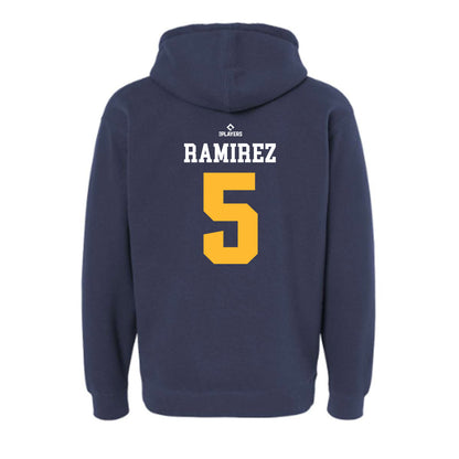 Rancho Cucamonga Quakes - MILB Baseball : Lucas Ramirez - Hooded Pullover Sweatshirt-1