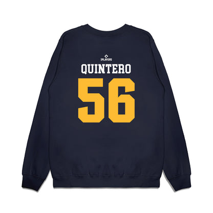 Rancho Cucamonga Quakes - MILB Baseball : Marlon Quintero - Premium Crewneck Sweatshirt-1