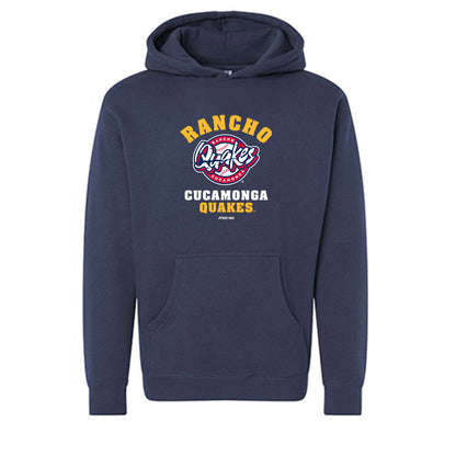 Rancho Cucamonga Quakes - MILB Baseball : Marco Vega - Hooded Pullover Sweatshirt-0