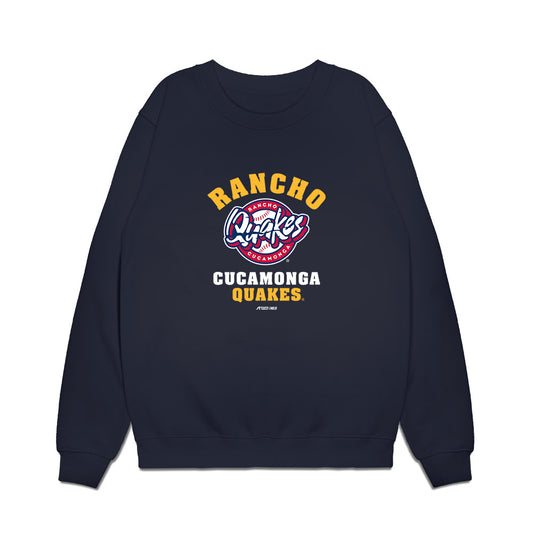 Rancho Cucamonga Quakes - MILB Baseball : Jesus Martinez - Premium Crewneck Sweatshirt-0