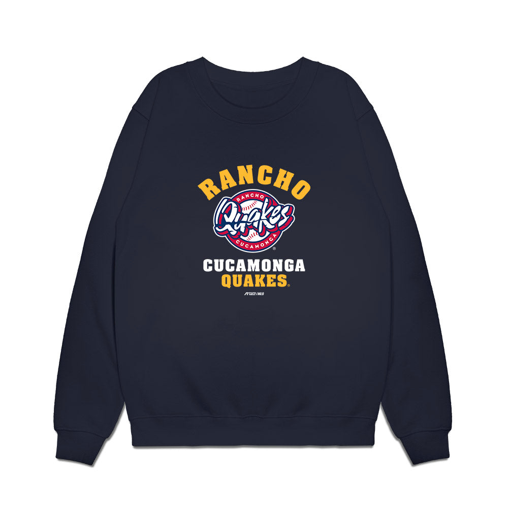 Rancho Cucamonga Quakes - MILB Baseball : Marlon Quintero - Premium Crewneck Sweatshirt-0