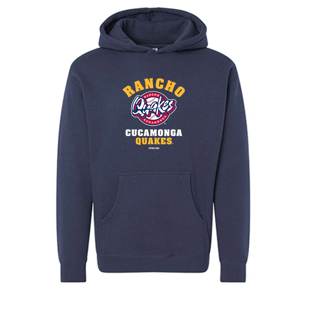 Rancho Cucamonga Quakes - MILB Baseball : Gabriel Davalillo - Hooded Pullover Sweatshirt-0