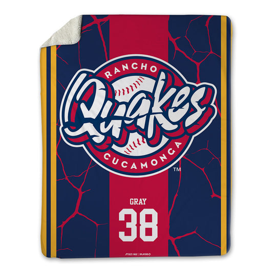 Rancho Cucamonga Quakes - MILB Baseball : CJ Gray - Blanket-0