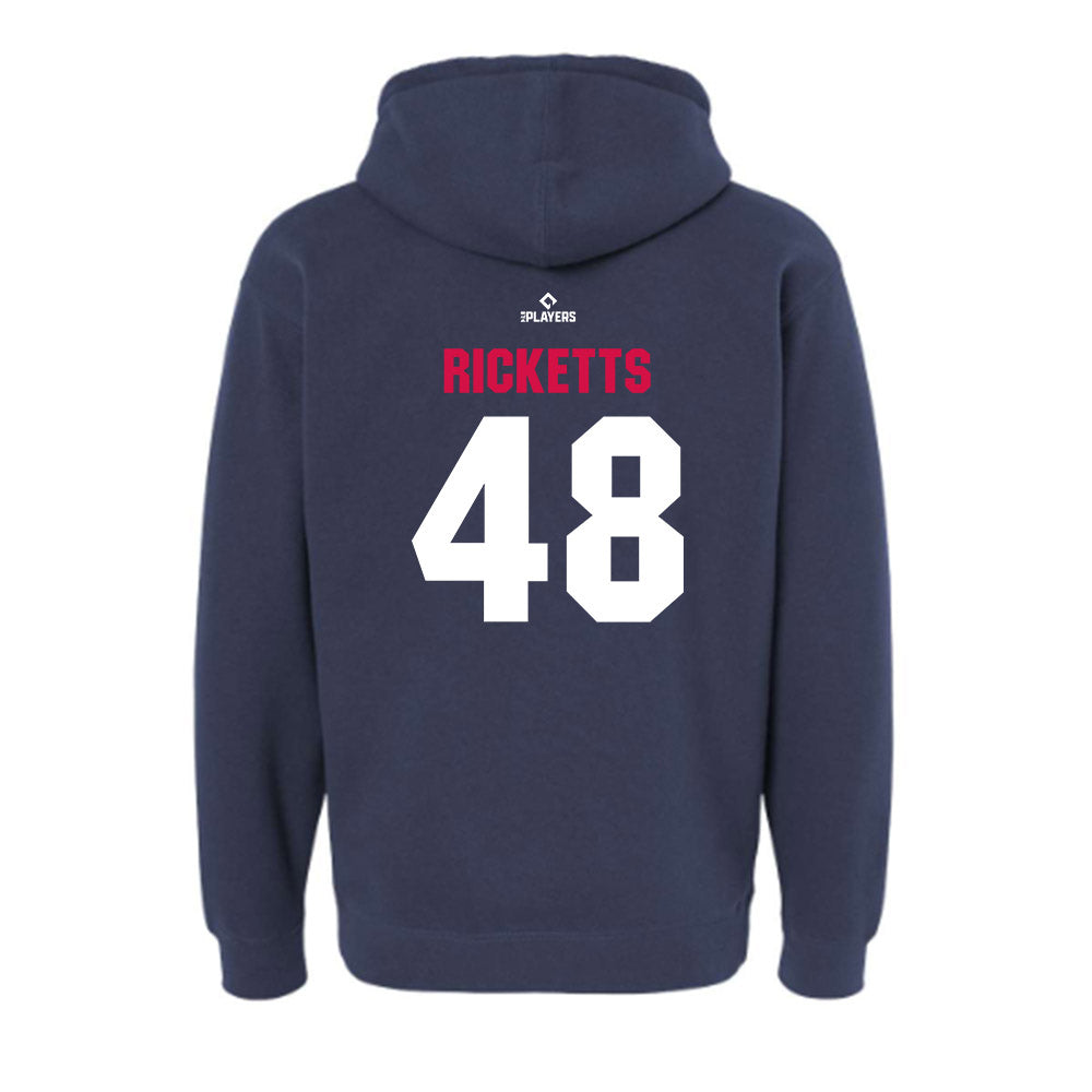 Fightins - MILB Baseball : Caleb Ricketts - Hooded Pullover Sweatshirt-1
