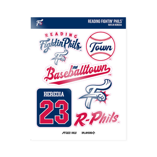 Fightins - MILB Baseball : Raylin Heredia - Sticker Sheet-0