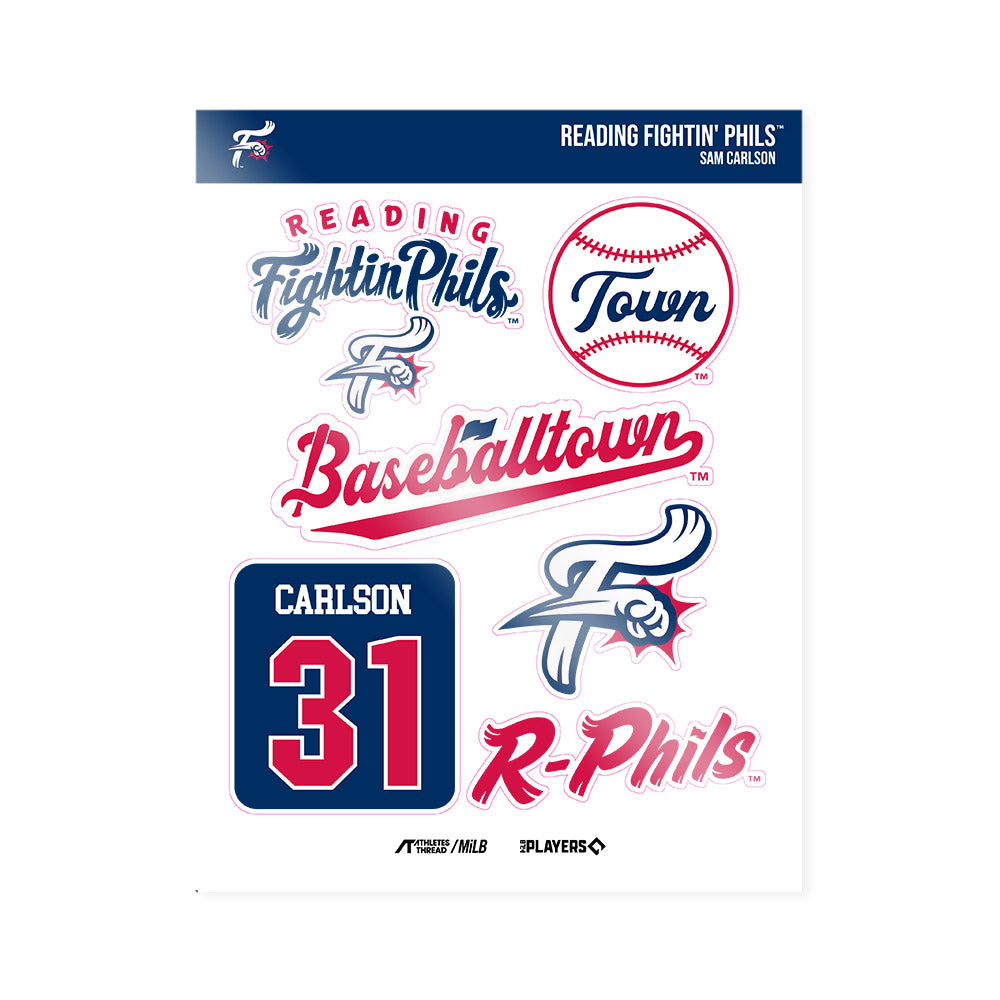 Fightins - MILB Baseball : Sam Carlson - Sticker Sheet-0