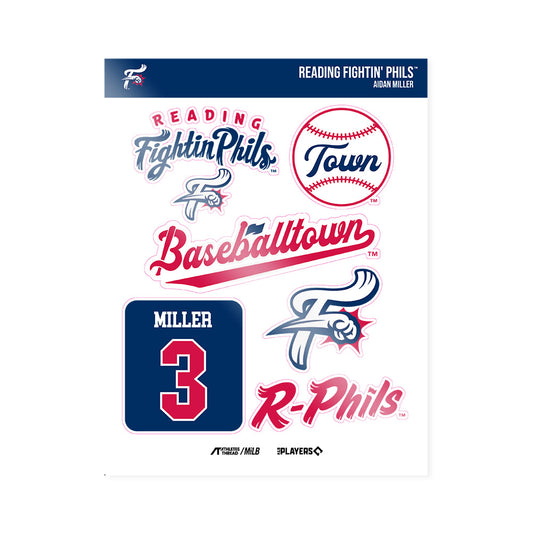 Fightins - MILB Baseball : Aidan Miller - Sticker Sheet-0