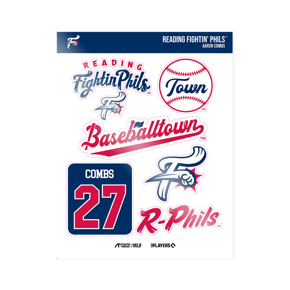 Fightins - MILB Baseball : Aaron Combs - Sticker Sheet-0