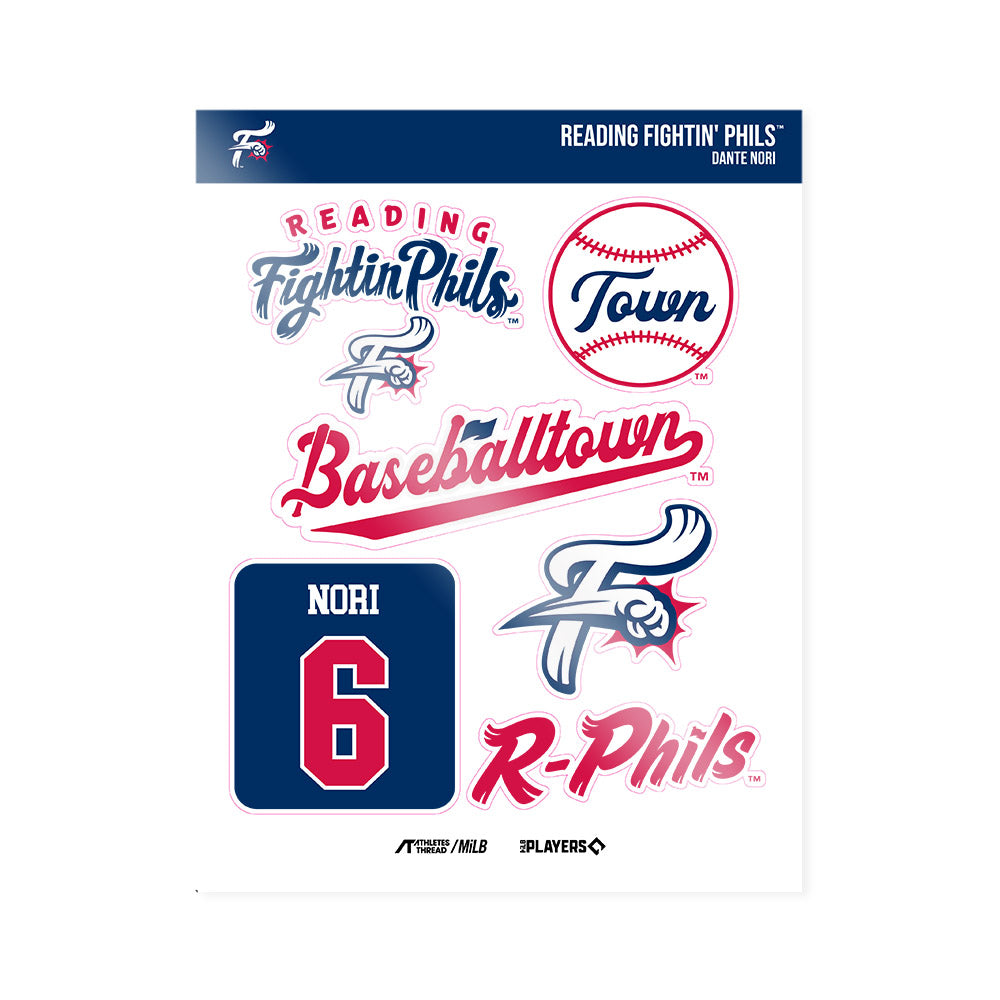 Fightins - MILB Baseball : Dante Nori - Sticker Sheet-0