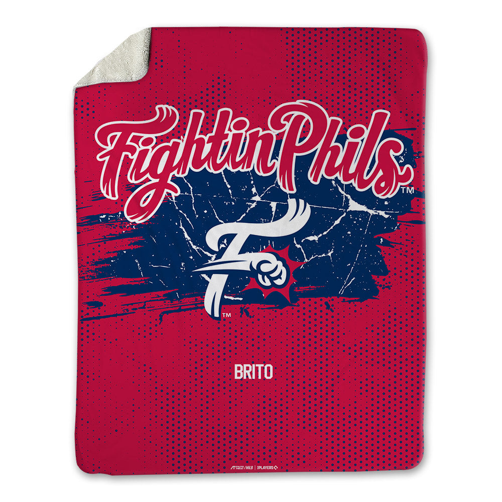 Fightins - MILB Baseball : Erick Brito - Blanket-0