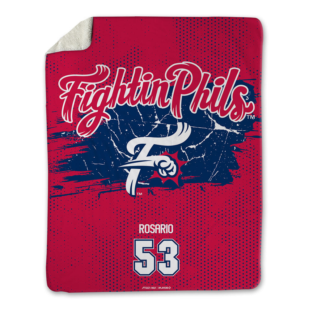 Fightins - MILB Baseball : Guillermo Rosario - Blanket-0
