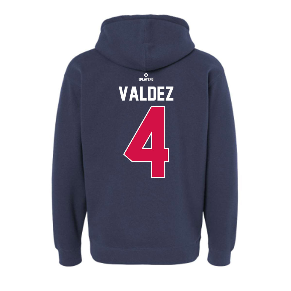 Reno Aces - MILB Baseball : Jesus Valdez - Hooded Pullover Sweatshirt-1