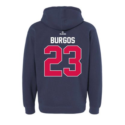 Reno Aces - MILB Baseball : Juan Burgos - Hooded Pullover Sweatshirt-1