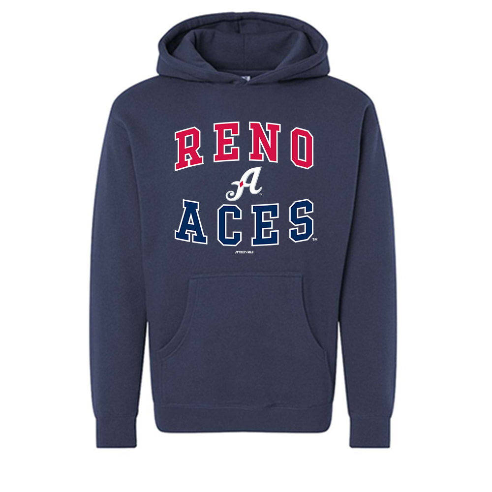 Reno Aces - MILB Baseball : Kade Strowd - Hooded Pullover Sweatshirt-0
