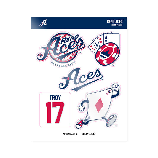 Reno Aces - MILB Baseball : Tommy Troy - Sticker Sheet-0
