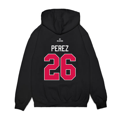 Richmond Flying Squirrels - MILB Baseball : Onil Perez - Premium Hooded Sweatshirt-1