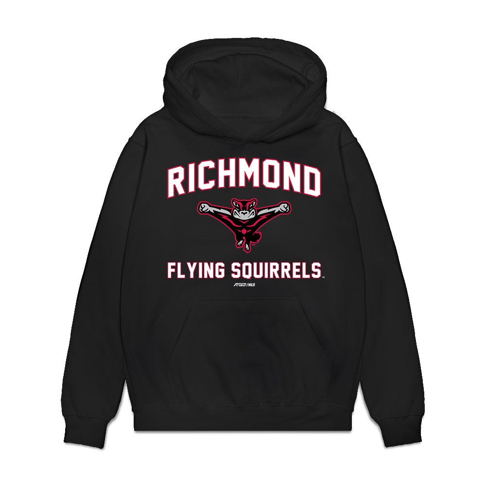 Richmond Flying Squirrels - MILB Baseball : Greg Farone - Premium Hooded Sweatshirt-0