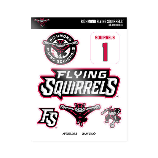 Flying Squirrels - MILB Baseball : MILB Squirrels - Sticker Sheet-0