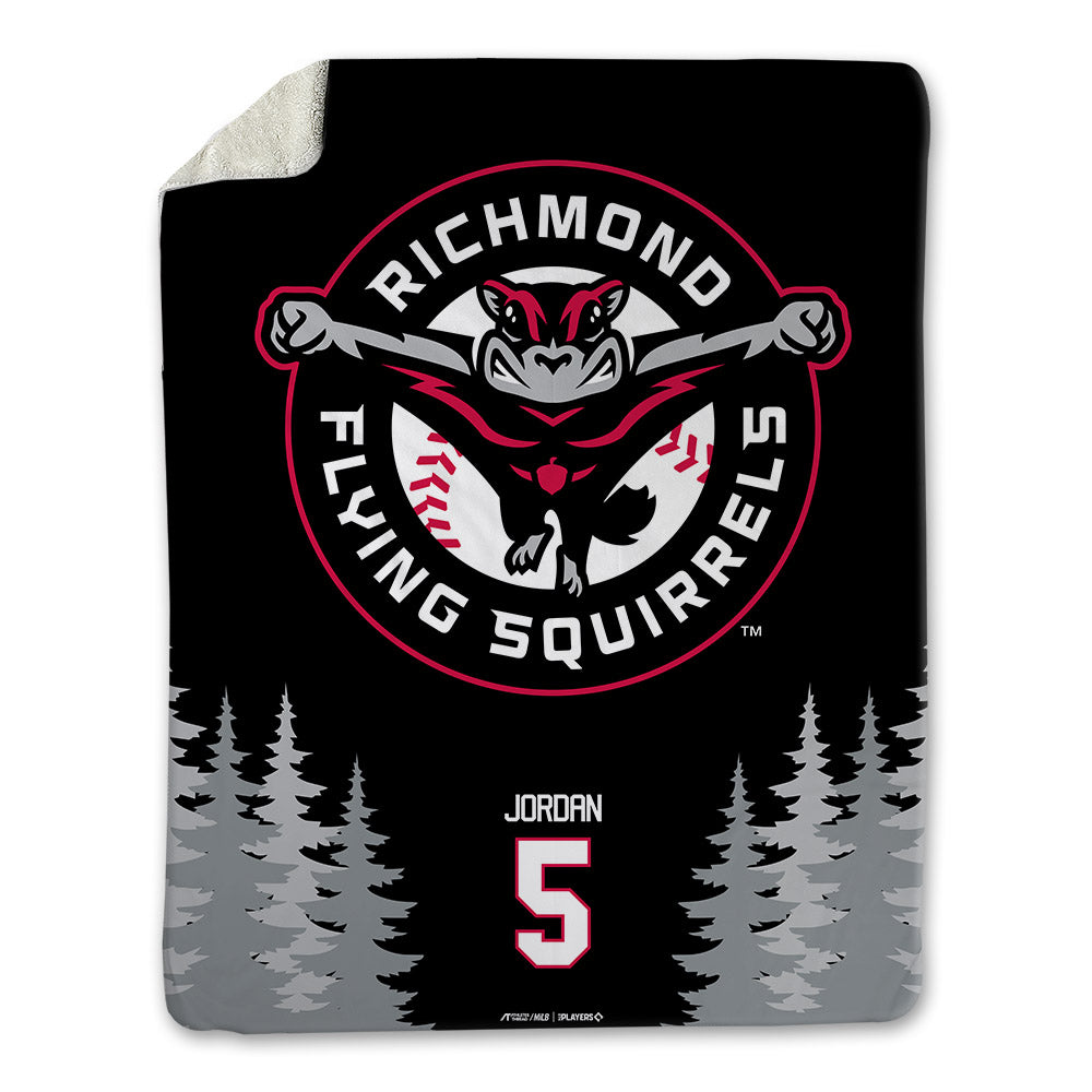 Richmond Flying Squirrels - MILB Baseball : Dakota Jordan - Blanket-0