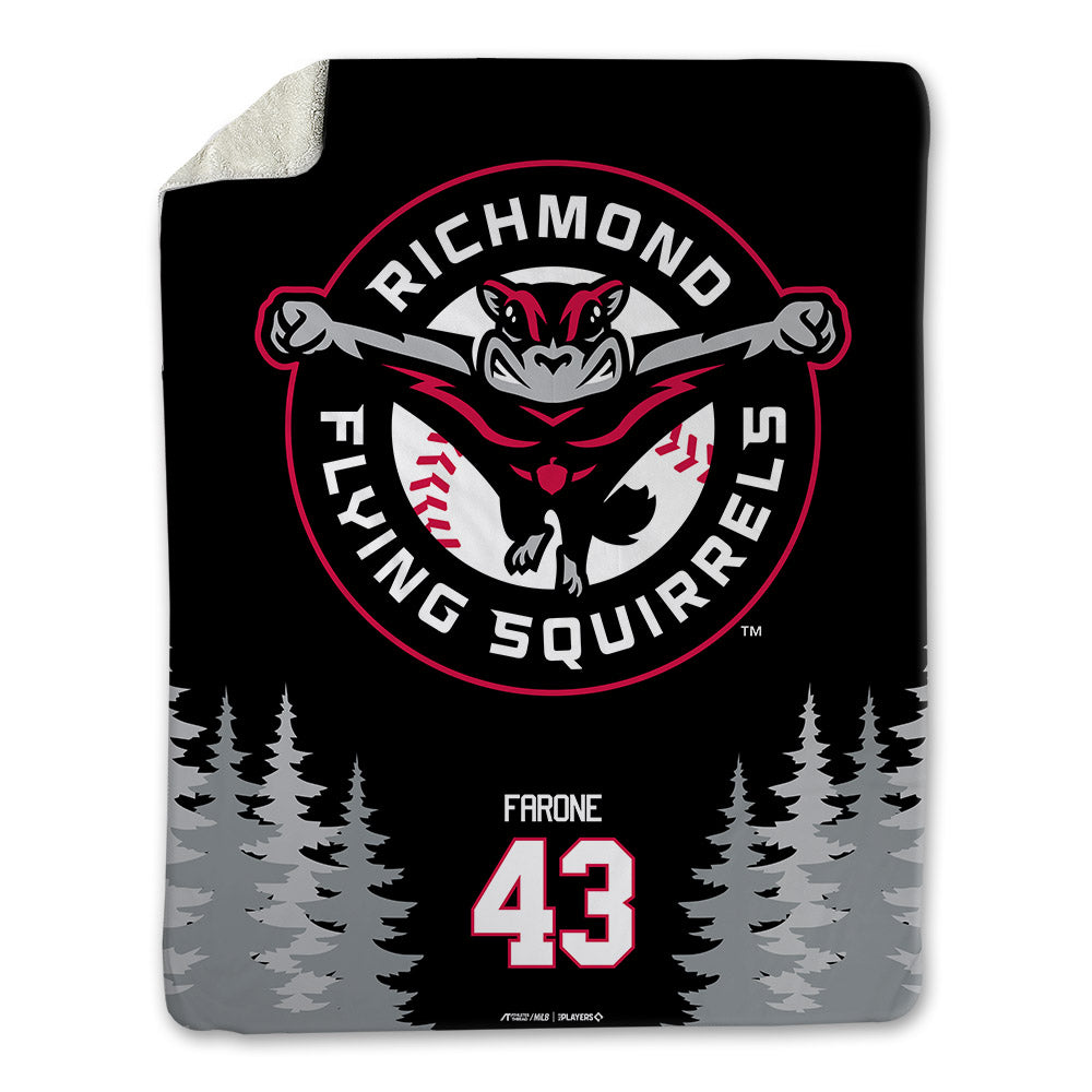 Richmond Flying Squirrels - MILB Baseball : Greg Farone - Blanket-0