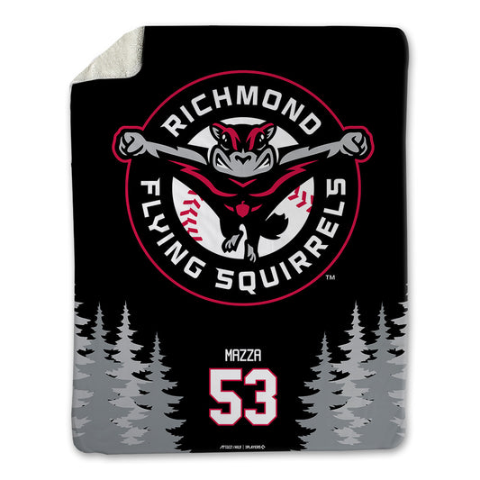 Richmond Flying Squirrels - MILB Baseball : Niko Mazza - Blanket-0