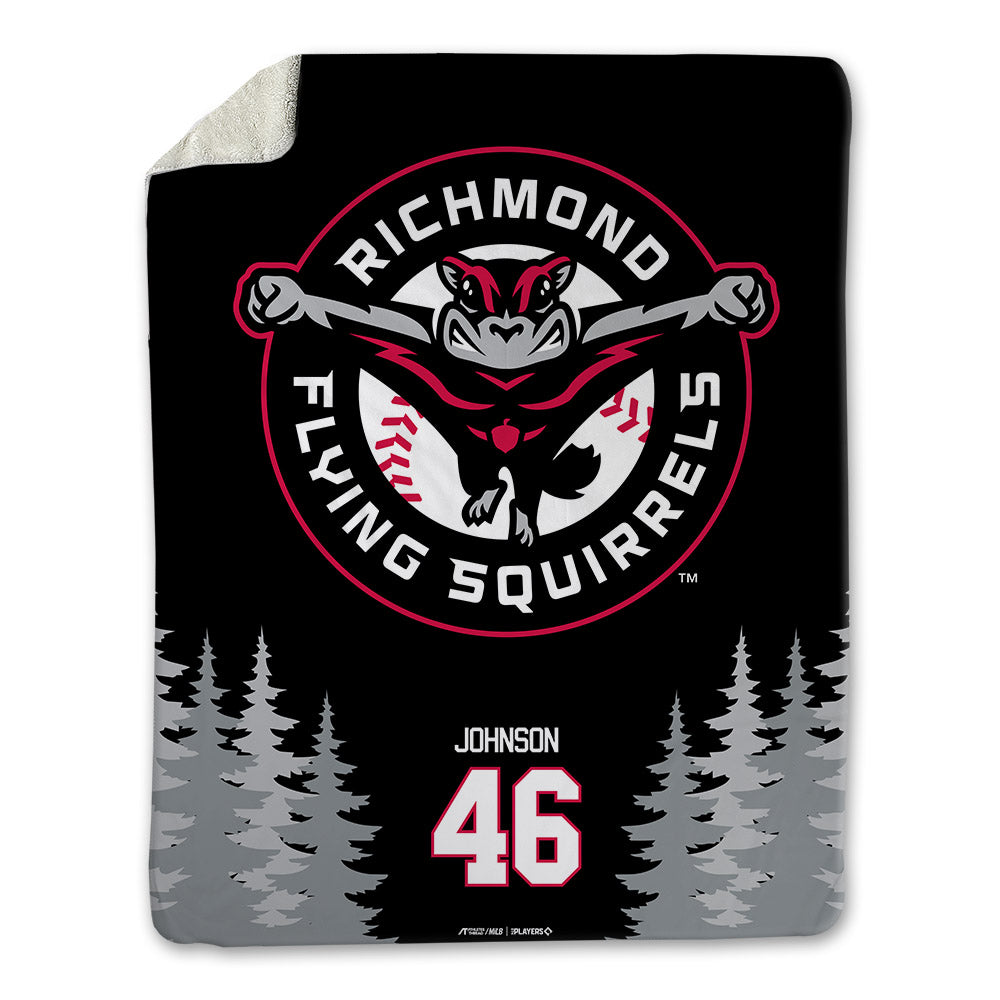 Richmond Flying Squirrels - MILB Baseball : Marques Johnson - Blanket-0