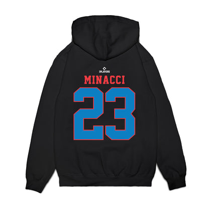 Rocket City Pandas - MILB Baseball : Camden Minacci - Premium Hooded Sweatshirt-1