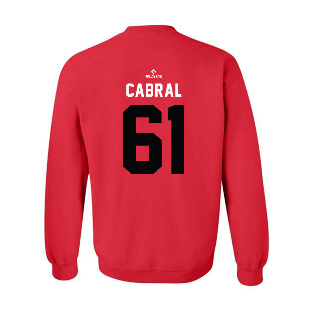 Rome Emperors - MILB Baseball : Aiven Cabral - Crewneck Sweatshirt-1