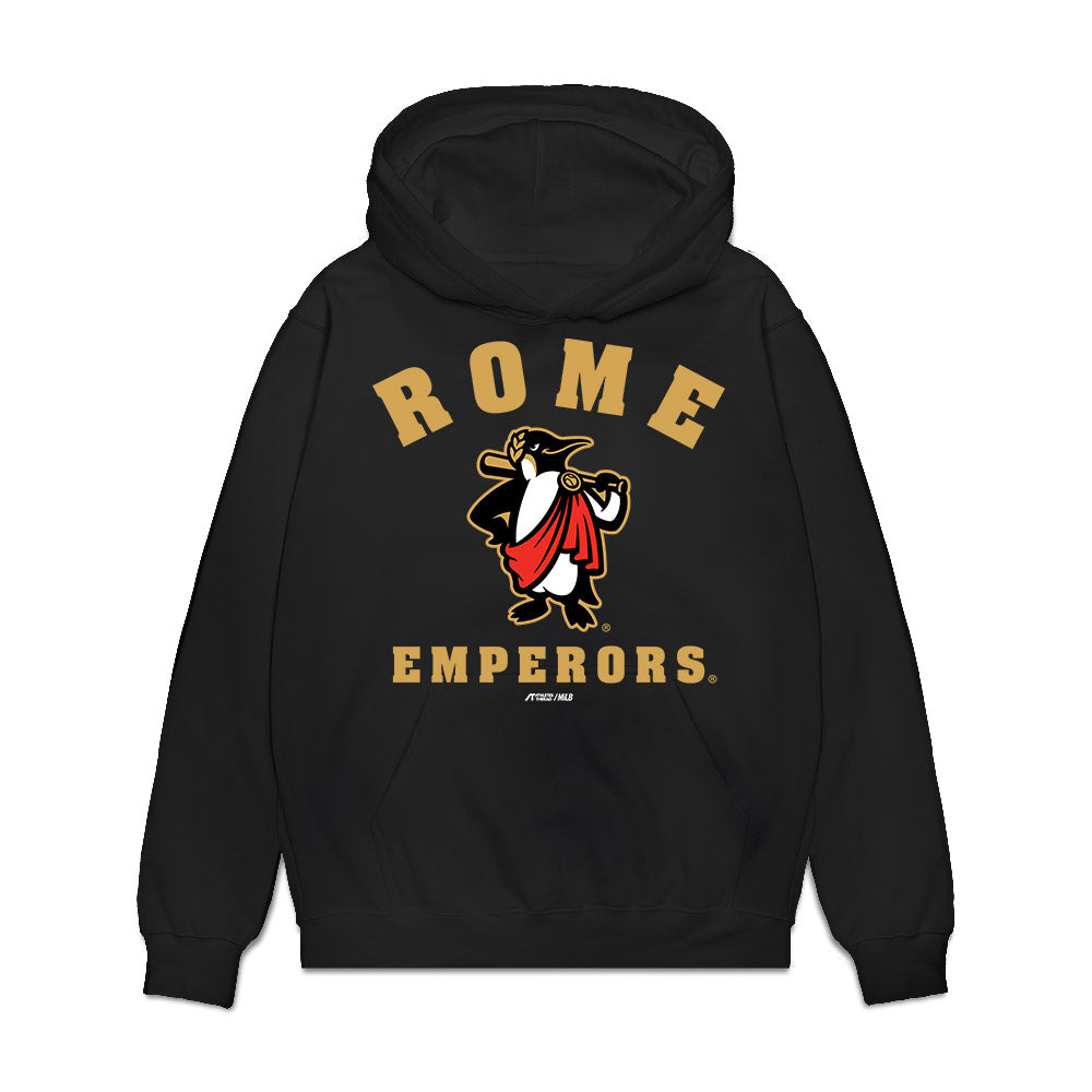 Rome Emperors - MILB Baseball : Cody Miller - Premium Hooded Sweatshirt-0