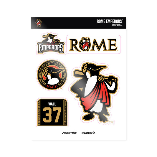 Rome Emperors - MILB Baseball : Cory Wall - Sticker Sheet-0