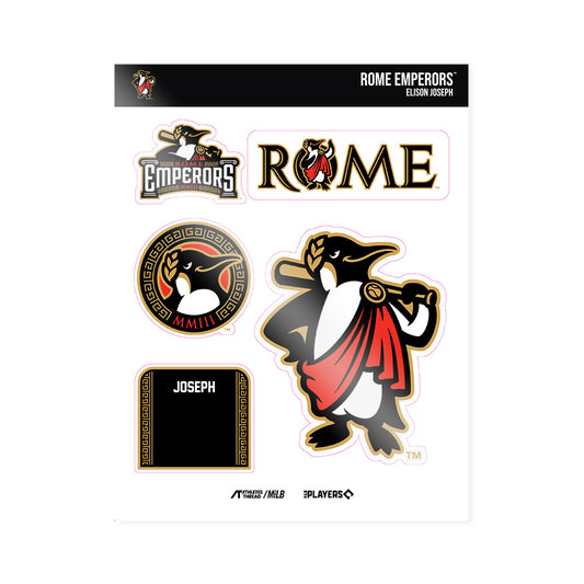 Rome Emperors - MILB Baseball : Elison Joseph - Sticker Sheet-0