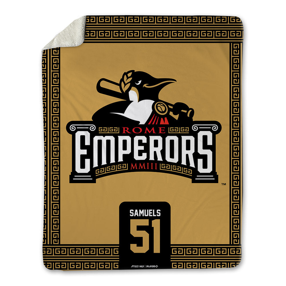 Rome Emperors - MILB Baseball : Logan Samuels - Blanket-0