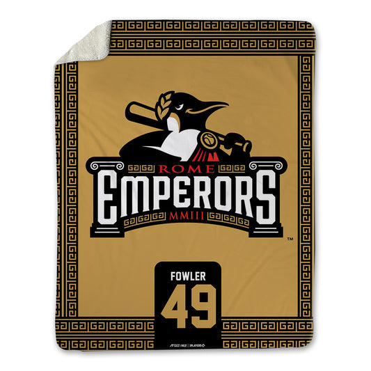 Rome Emperors - MILB Baseball : Brody Fowler - Blanket-0