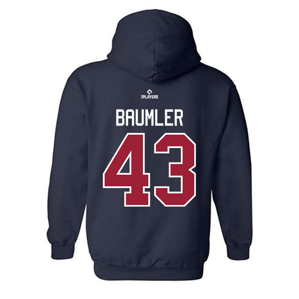 Round Rock Express - MILB Baseball : Carter Baumler - Hooded Sweatshirt-1