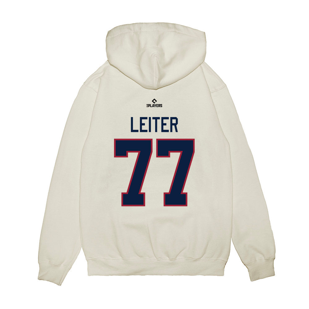 Round Rock Express - MILB Baseball : Jack Leiter - Premium Hooded Sweatshirt-1