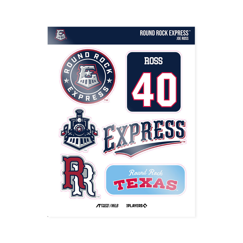 Round Rock Express - MILB Baseball : Joe Ross - Sticker Sheet-0