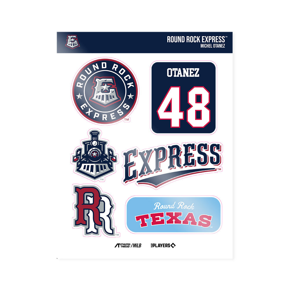 Round Rock Express - MILB Baseball : Michel Otanez - Sticker Sheet-0