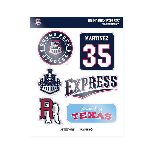 Round Rock Express - MILB Baseball : Orlando Martinez - Sticker Sheet-0