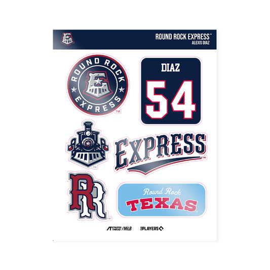 Round Rock Express - MILB Baseball : Alexis Diaz - Sticker Sheet-0