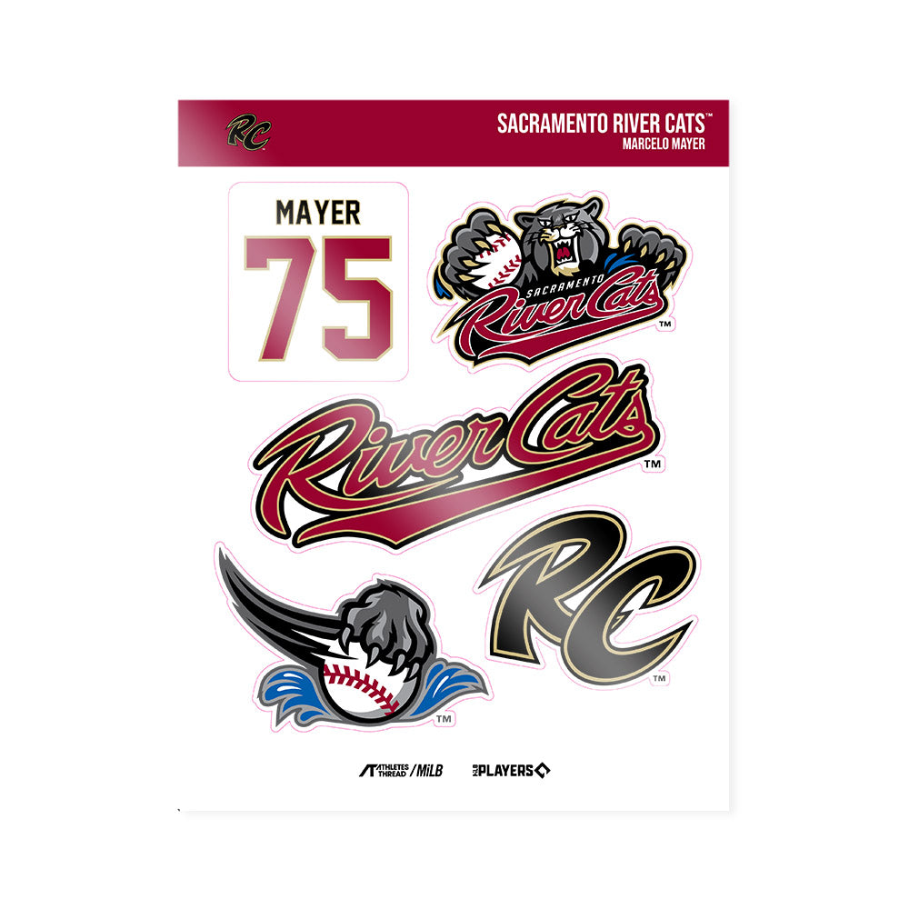 Sac River Cats - MILB Baseball : Marcelo Mayer - Sticker Sheet-0