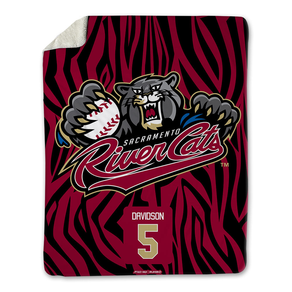 Sac River Cats - MILB Baseball : Bo Davidson - Blanket-0