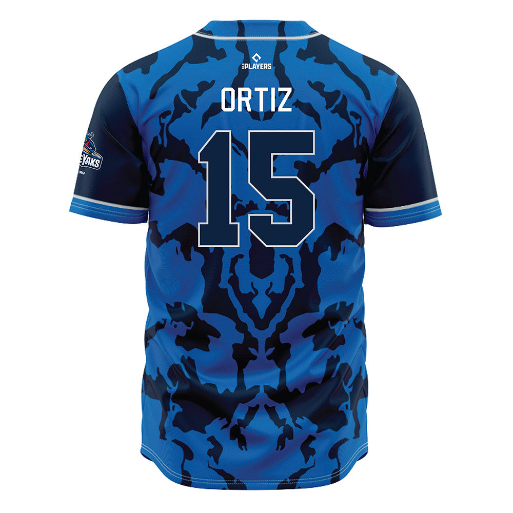 Salem RidgeYaks - MILB Baseball : Berny Ortiz - Jersey-1
