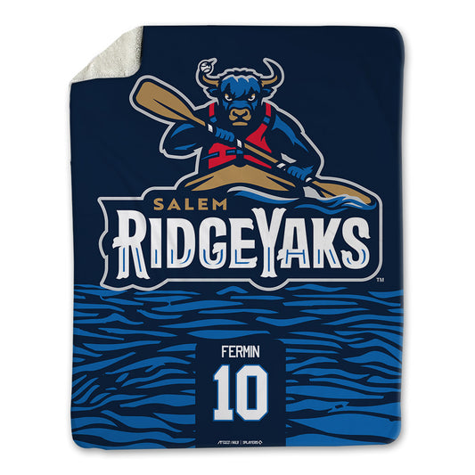 Salem RidgeYaks - MILB Baseball : Anderson Fermin - Blanket-0
