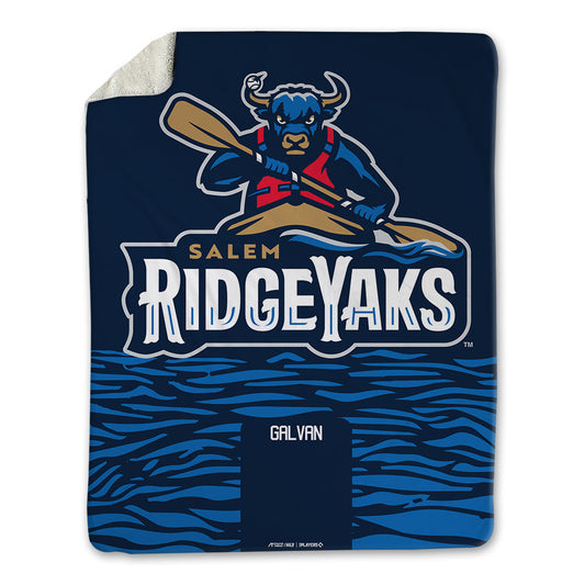 Salem RidgeYaks - MILB Baseball : Gilbel Galvan - Blanket-0