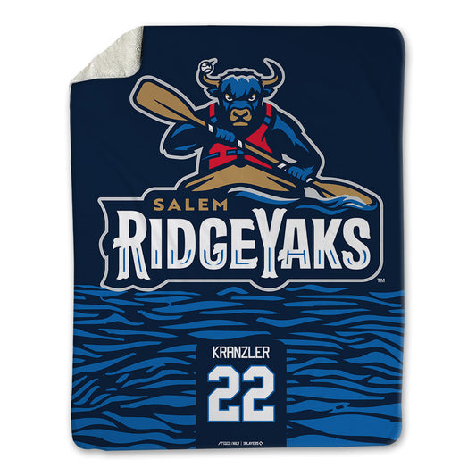Salem RidgeYaks - MILB Baseball : Alex Kranzler - Blanket-0