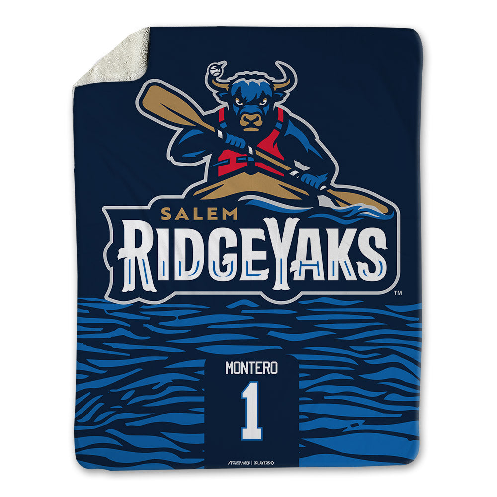 Salem RidgeYaks - MILB Baseball : Williams Montero - Blanket-0