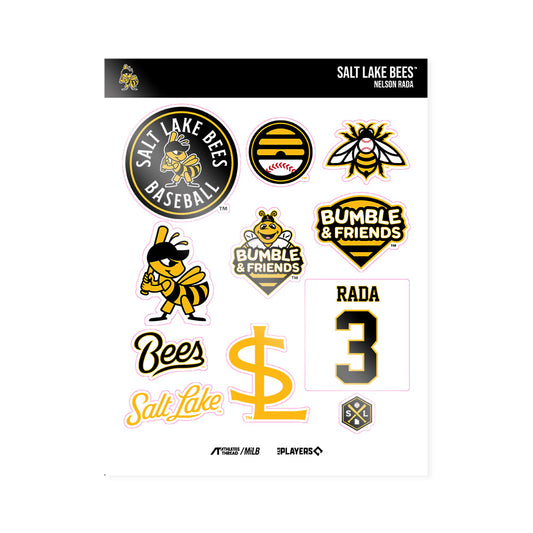 Salt Lake Bees - MILB Baseball : Nelson Rada - Sticker Sheet-0