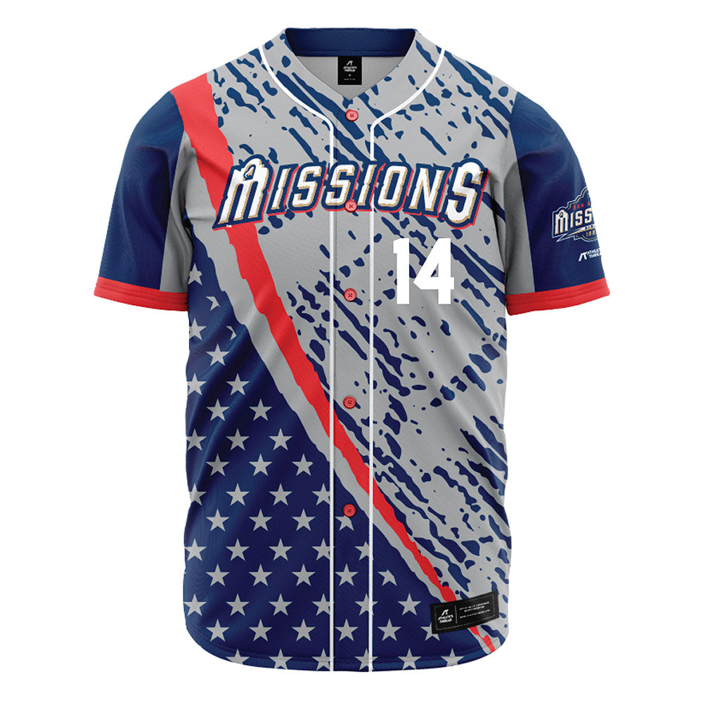 San Antonio Missions - MILB Baseball : Jake Cunningham - Jersey-0